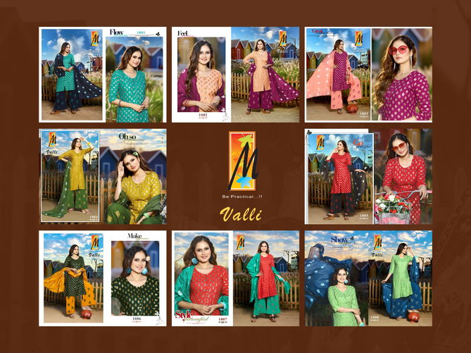 Master Valli Latest Designer Ethnic Wear Rayon Printed Ready Made Collection